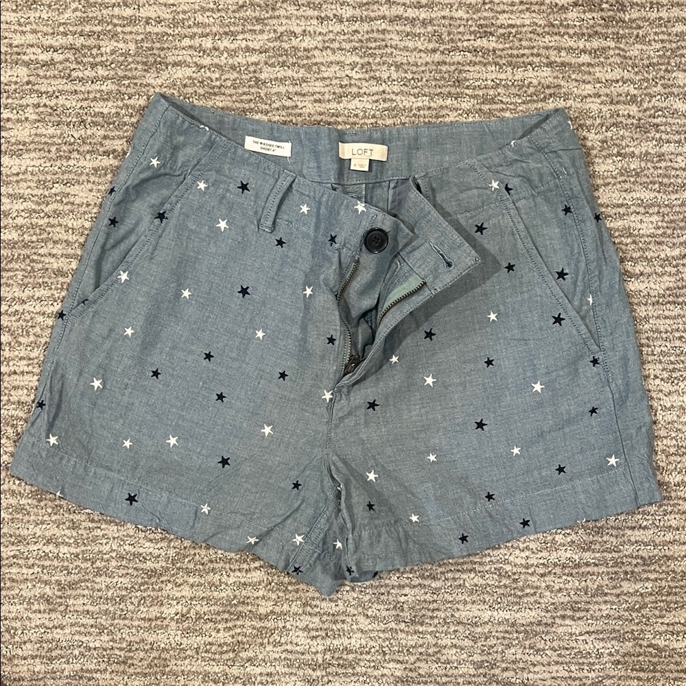 LOFT Women's Denim Star Shorts